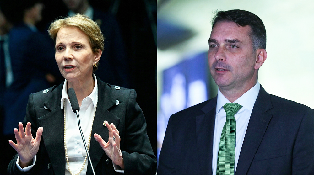 Senadora Tereza Cristina nega convite para ser vice de Flávio Bolsonaro e diz que decisão ficará para a reta final da campanha. - (Foto: Reprodução)