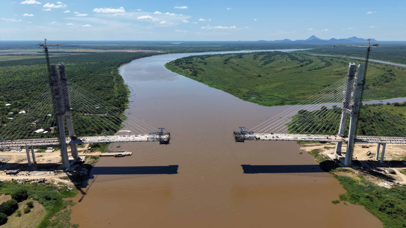 1.	Obra financiada pelo governo paraguaio avança em ritmo acelerado e tem previsão de conclusão para novembro