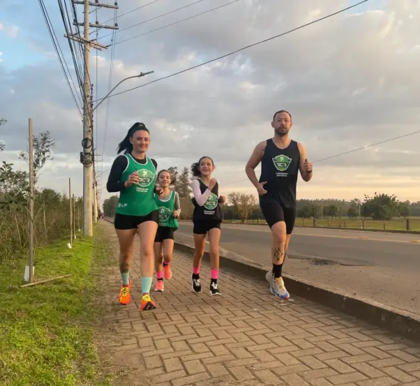 Família achou na corrida uma atividade para fazer em conjunto
(Foto: Leonardo Pereira)