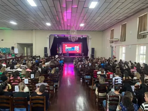 Primeira etapa da formação ocorreu no início do ano letivo no Clube de Leituras, que novamente concentra atividades do Fórum de Educação (Foto: Juan Grings/Arquivo FM)