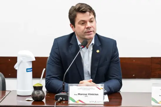 Marcus Vinícius: “O Rio Grande do Sul precisa ter voz nesse debate” (Foto: Celso Bender/ AI Assembleia)