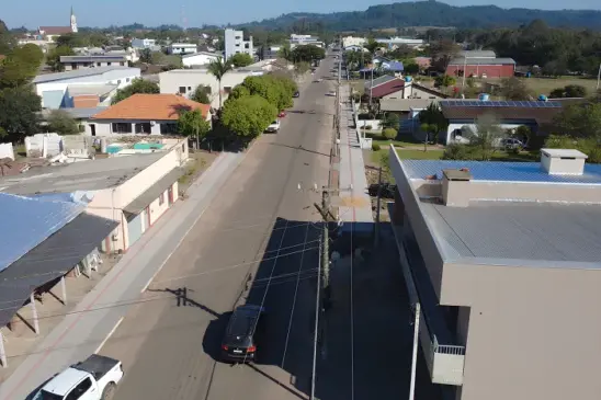 Rua São José é um dos principais acessos à área urbana de Passo do Sobrado (Foto: AI Prefeitura/Passo do Sobrado)