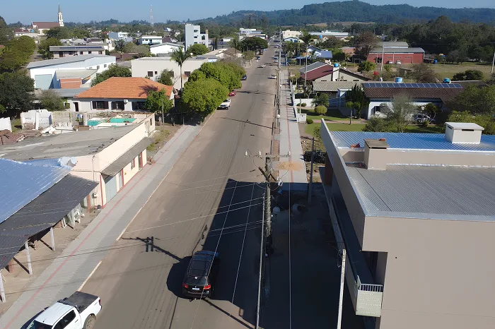 Rua São José é um dos principais acessos à área urbana de Passo do Sobrado (Foto: AI Prefeitura/Passo do Sobrado)