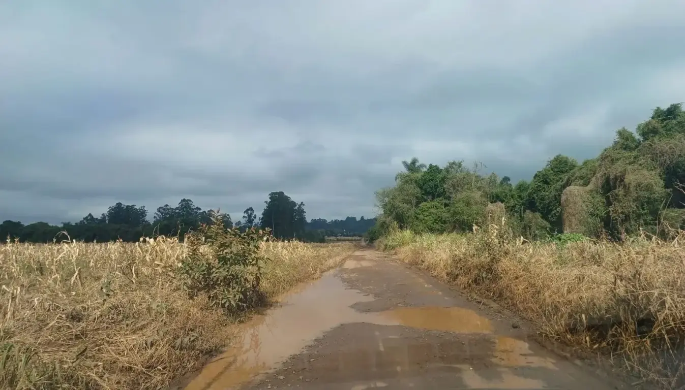 Estrada que liga as localidades de Linha Sapé até Linha Marechal Floriano (Foto: Divulgação)