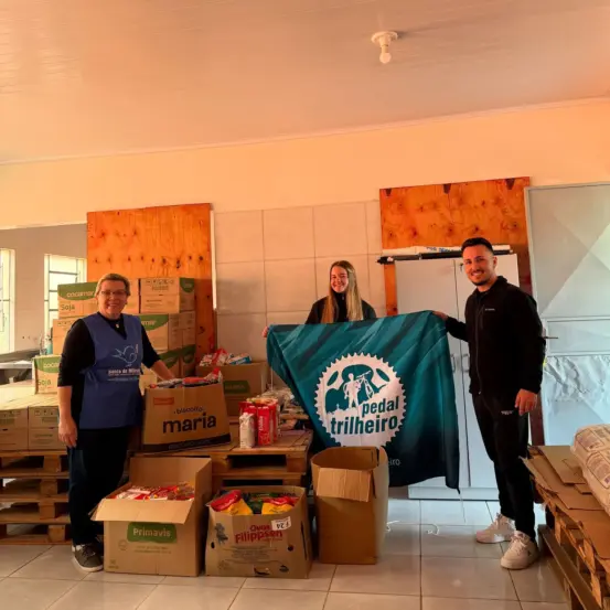 Doação foi feita para o Banco de Alimentos (Foto: Divulgação)