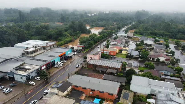 Região baixa da cidade se assustou com o avanço do Castelhano
(Foto: Renan Zarth/Terra FM)