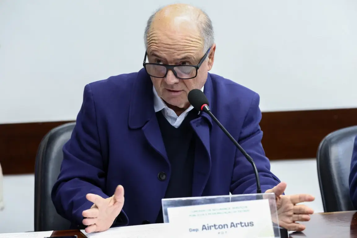 Deputado Airton Artus é o autor da matéria e a apresentou em 2019, quando coordenava a bancada do PDT na Assembleia Legislativa (Foto: Assessoria de Imprensa/Deputado Airton Artus)