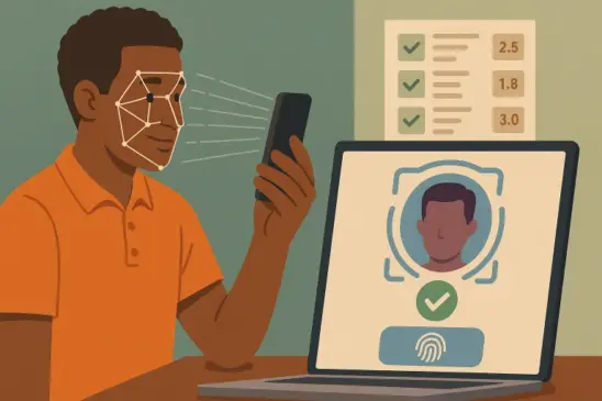 autenticação biométrica para apostadores