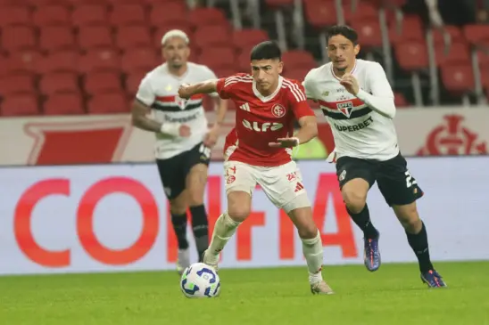 Inter controlou partida, mas foi superado pelo São Paulo