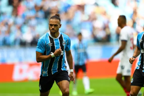 Braithwaite marcou o gol pelo Tricolor (Foto: Guilherme Testa / Grêmio FBPA)