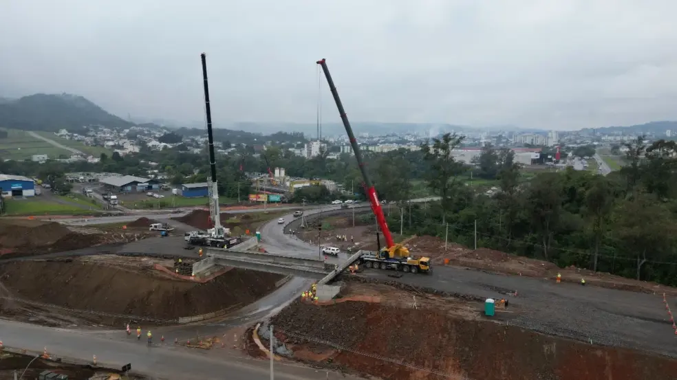 Estrutura foi erguida com rapidez