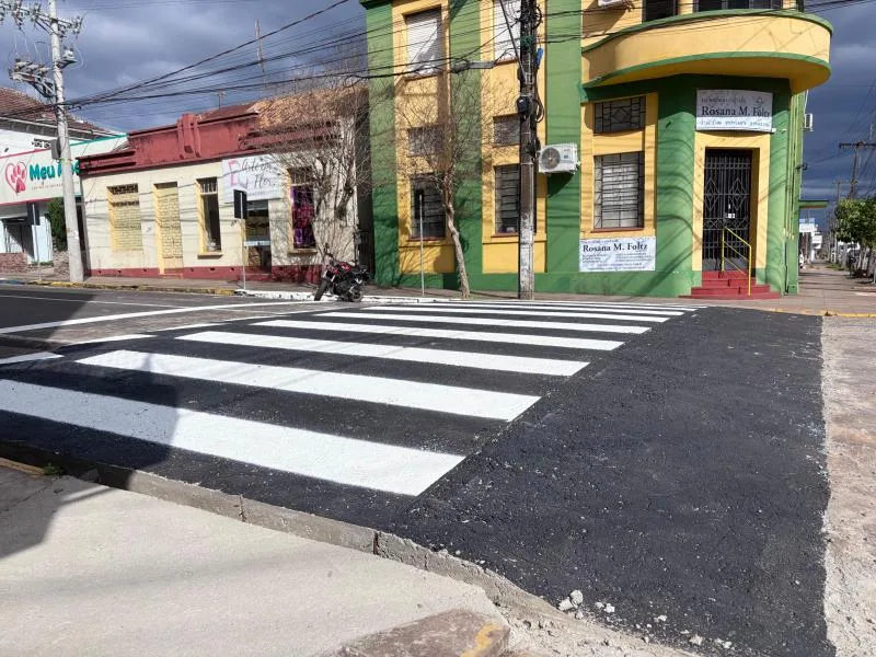 Intervenção visa dar mais segurança para motoristas e pedestres (Foto: Renan Zarth/Terra FM)