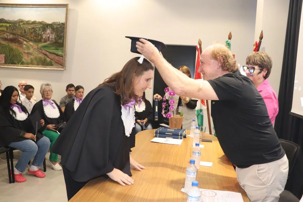  Turma foi a primeira formada pelo programa RS Qualificação, em Mato Leitão (Foto: Divulgação)