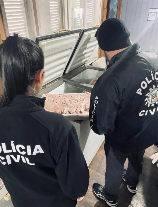 Ação foi realizada em uma propriedade, no interior do município (Foto: Polícia Civil/Divulgação)