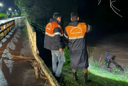 Prefeitura segue o trabalho de monitoramento das condições do arroio Castelhano (Foto: Reprodução/Instagram Prefeitura de Venâncio)