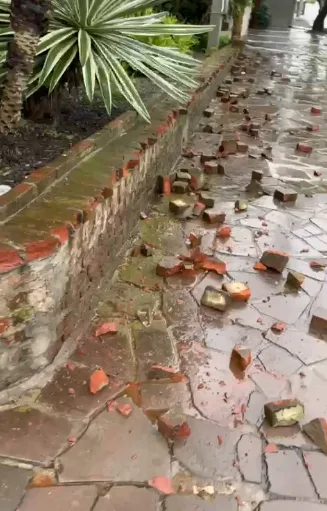 Autor do vandalismo agiu durante a tarde de domingo, no Centro da cidade (Foto: Reprodução/FM)