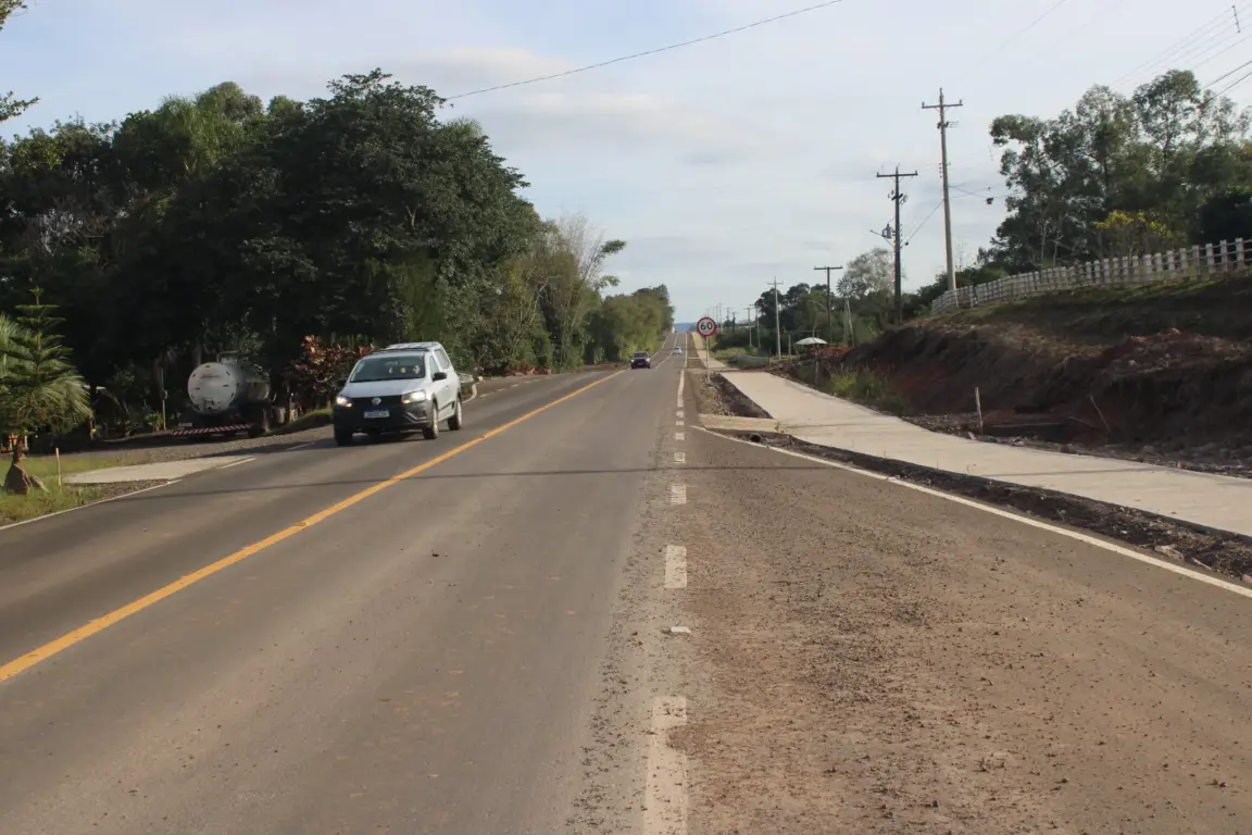 Trecho conecta o bairro Bela Vista à RSC-287
(Foto: Leonardo Pereira)