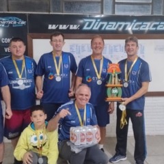 Depois do título em 2024, a equipe do Grêmio confirmou o favoritismo do Municipal de Grupos também em 2025. (Foto: Arquivo pessoal)