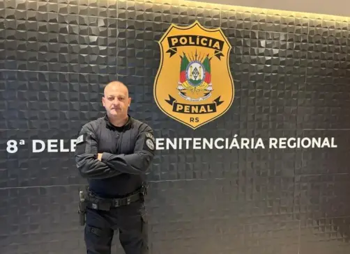  Bruno Carlos Pereira assumiu a titularidade no lugar de Samantha Longo, que se tornou diretora-geral da Instituição (Foto: Polícia Penal/Divulgação)