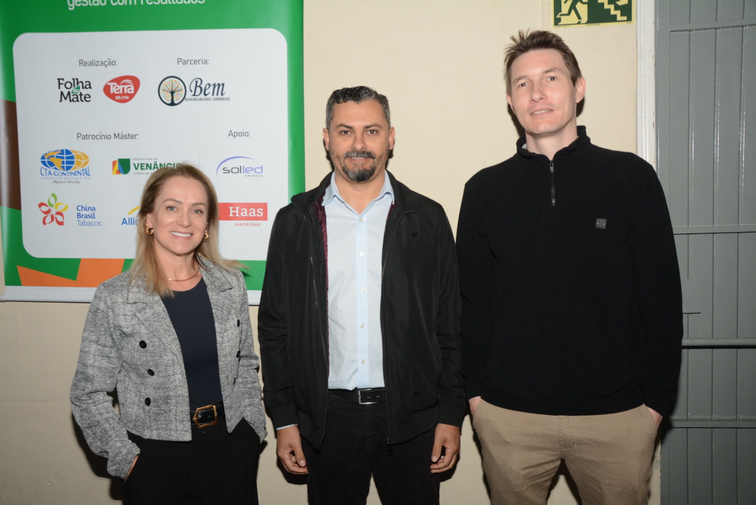 Angela Costa, Carlos Kirst e Andre Correia da Costa (Tabacos Marasca)