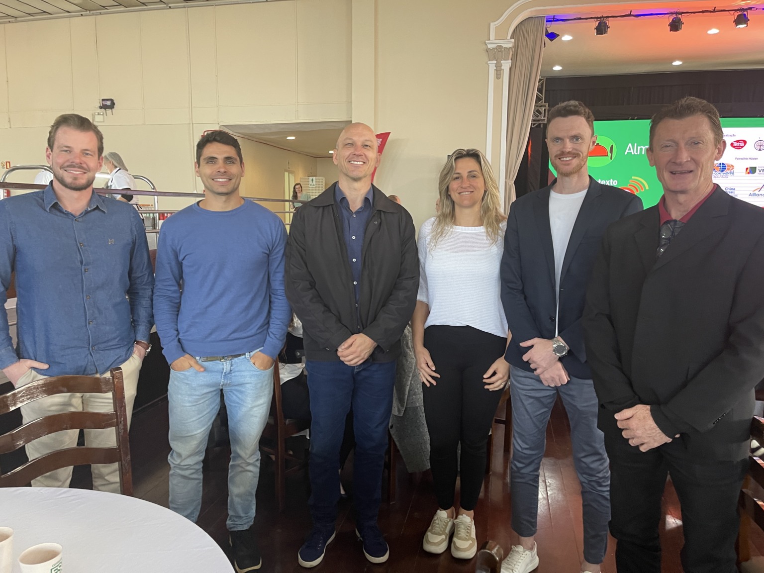 Marcos Huttmann, João Eduardo Azevedo, Gustavo André Gradaschi Von Helden, Carolina Kirch, Darlan Rieger (Prefeitura de Venâncio Aires) e Jair Freytag (Colégio Oliveira)
