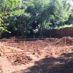Área que receberá o Espaço Cultura foi preparada para receber as fundações