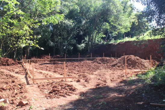 Área que receberá o Espaço Cultura foi preparada para receber as fundações