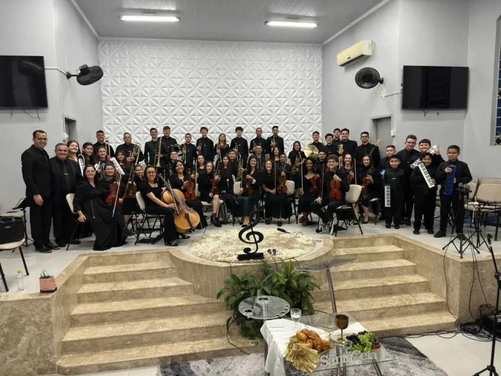 Orquestra da Assembleia de Deus de Venâncio é uma das atrações
(Foto: Divulgação)