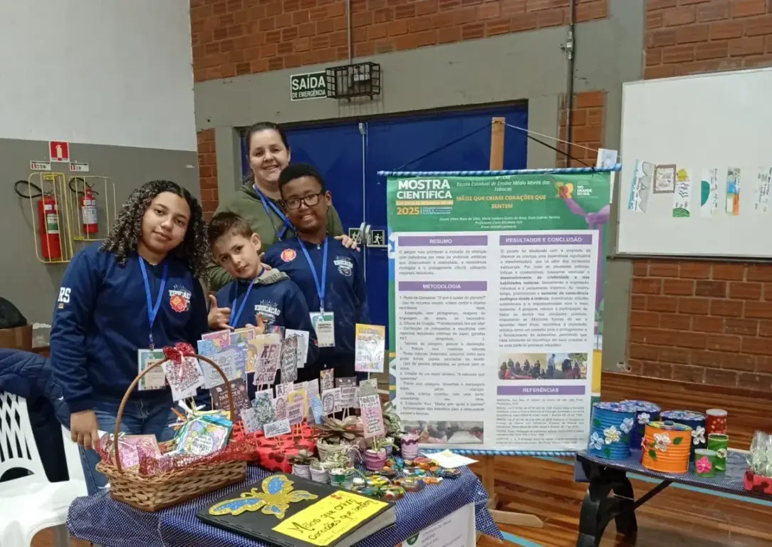 Alunos representaram a Escola Monte das Tabocas (Foto: Divulgação)