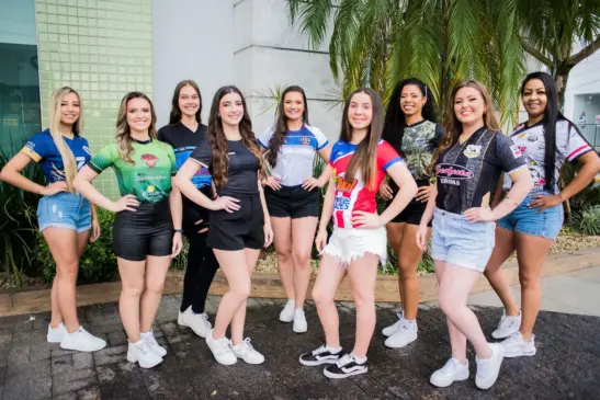 Candidatas para corte da Musa Taça Coopeva (Foto: Silas Rehbein Fotos Esportivas)