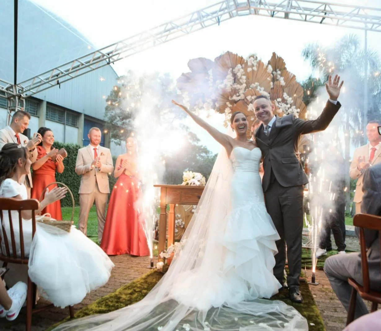 Cerimônia foi realizada ao ar livre, no Clube CTA (Créditos: Fotos Rafael Costa Fotógrafo/Divulgação) Cerimônia foi realizada ao ar livre, no Clube CTA (Créditos: Fotos Rafael Costa Fotógrafo/Divulgação)
