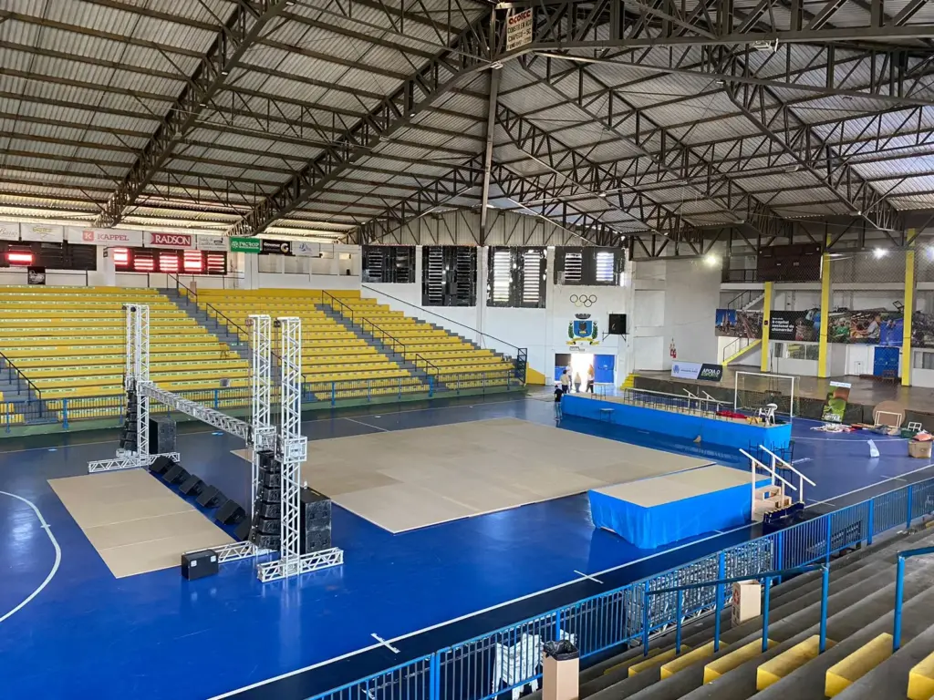 Ponto alto da programação ocorre no Ginásio Poliesportivo que receberá as apresentações de Danças Tradicionais Forças B e A (Foto: Júlia Brandenburg/ Folha do Mate)