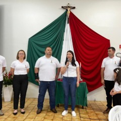 Os três casais festeiros foram os responsáveis por detalhar a edição do ano que vem (Foto: Juan Grings)