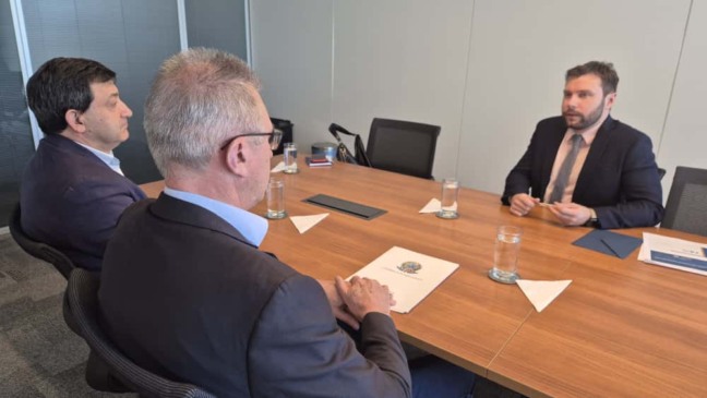 Deputado federal teve reuniões com a  Femicro-RS e a Fecomércio-RS (Foto: Divulgação/Comunicação Heitor Schuch)
