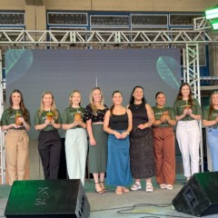 Dez candidatas participam da tradicional carreata neste sábado (Foto: Júnior Posselt)