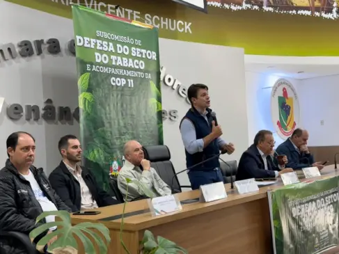 audiencia na camara de vereadores de venancio aires sobre a defesa do setor do tabaco