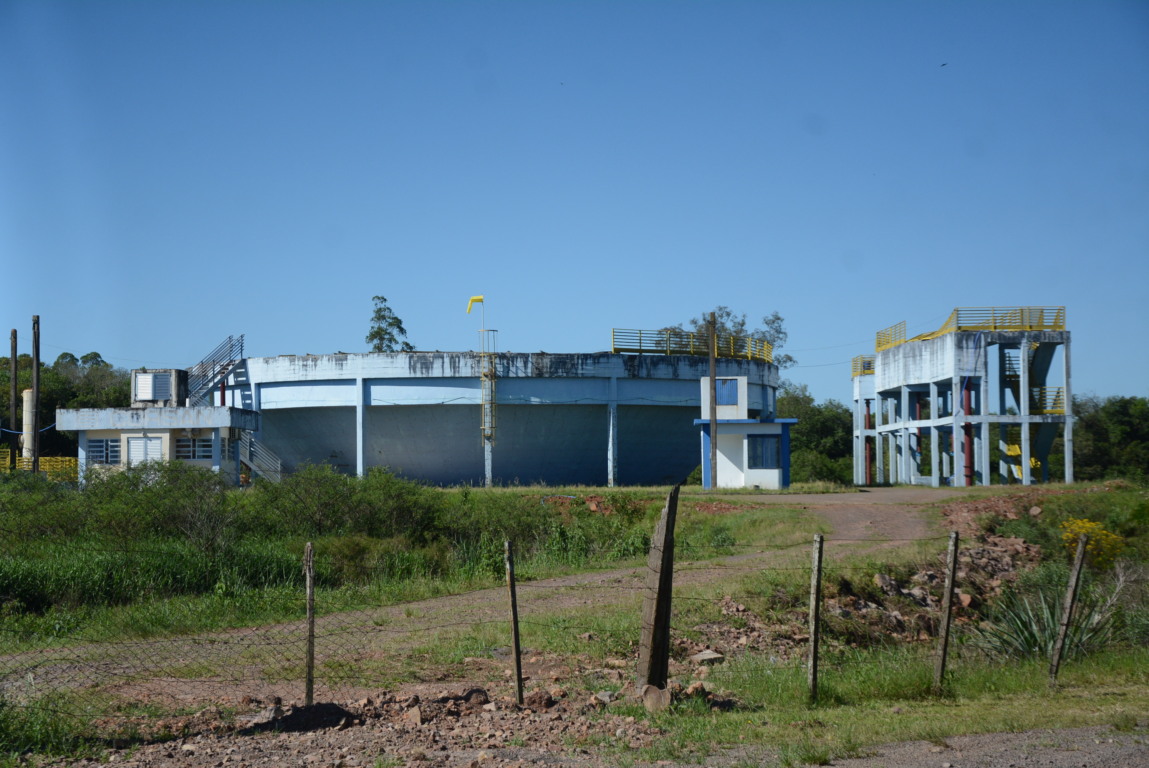 Estação de Tratamento de Esgoto está localizada no bairro Morsch
(Foto: Alvaro Pegoraro/Folha do Mate)