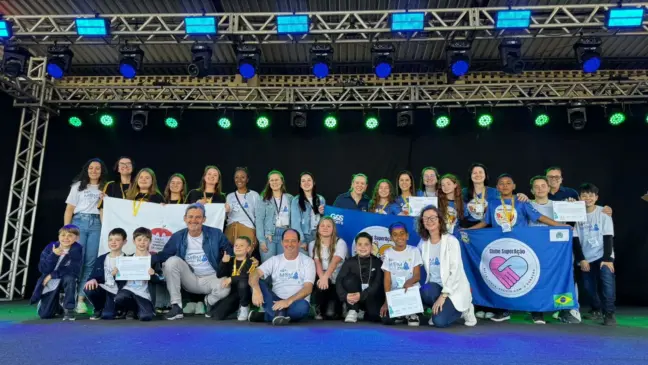 Estudantes credenciados para a Mostratec Junior (Foto: AI Prefeitura)