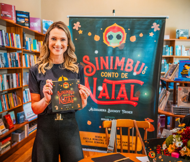 Alessandra Bischoff Fischer é autora do livro infantil 'Sinimbu e o Conto de Natal' (Foto: Divulgação)