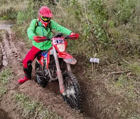 Gustavo Hein disputa a categoria Novatos. (Foto: Arquivo pessoal)