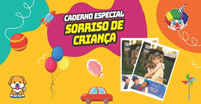 Fotos para o caderno Sorriso de Criança já podem ser enviadas