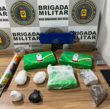 Apreensão foi no Centro de Venâncio Aires (Foto: Brigada Militar/Divulgação)