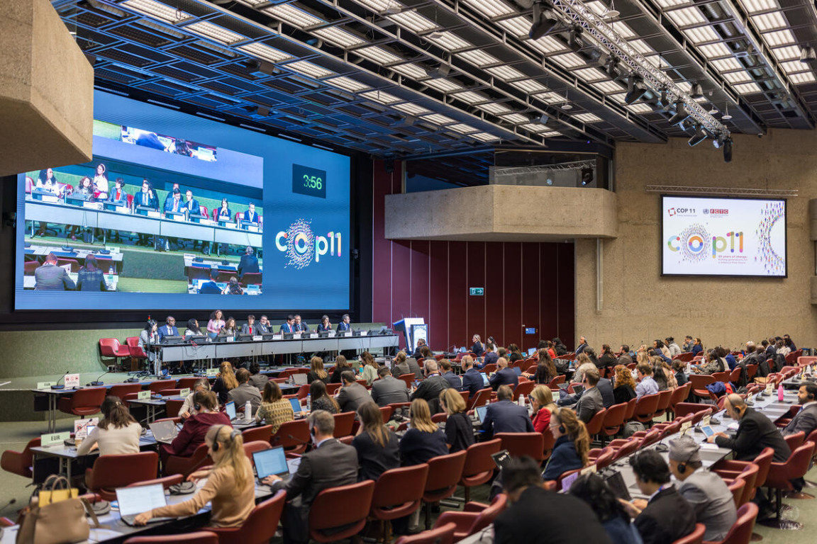 11ª Conferência das Partes ocorre em Genebra, na Suíça (Foto: Divulgação/ World Health Organization) 11ª Conferência das Partes ocorre em Genebra, na Suíça (Foto: Divulgação/ World Health Organization)