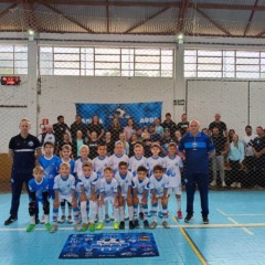 Sub-8 da AUBF em busca da inédita vaga na decisão da Liga Sul. (Foto: Arquivo pessoal)