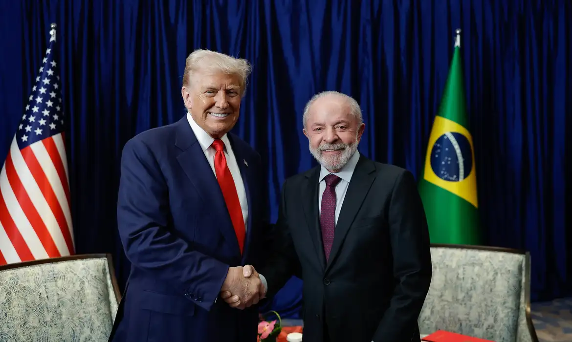 Trump e Lula se reuniram há alguns meses (Foto: Ricardo Stuckert/PR)