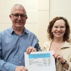 Rafael Henn e Andréia Valim agradeceram pela confiança da comunidade acadêmica (Foto: Bruna Lovato/Unisc)