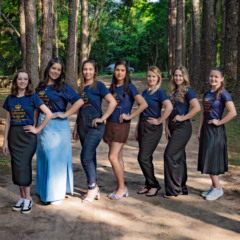 Sete candidatas concorrem ao título de soberana (Foto: Guilherme Fotógrafo/ Divulgação)