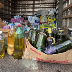 Recolhimento foi adiado em decorrência da chuva (Foto: Divulgação/Prefeitura)