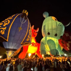 Balões temáticos da 6ª edição do festival chamaram a atenção do público (Foto: Luana Weschenfelder)