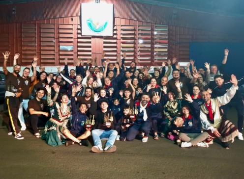 DTG Piazito da Tradição celebrou os resultados obtidos no Enart 2025 e, ao retornar a Venâncio, realizou carreata pela cidade (Foto: Alan Faleiro)